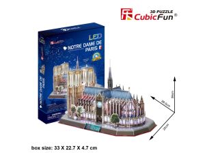 Puzzle 3D Notre Dame (Światło) od Cubic Fun - image 2
