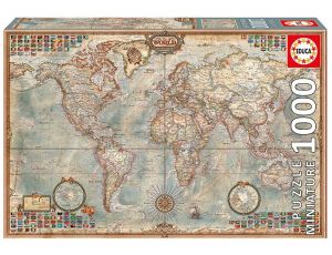 Puzzle Polityczna Mapa Świata Educa 1000el