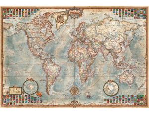 Puzzle Polityczna Mapa Świata Educa 1000el - image 2