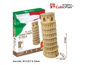 Puzzle 3D Krzywa Wieża w Pizie Cubic Fun - image 2