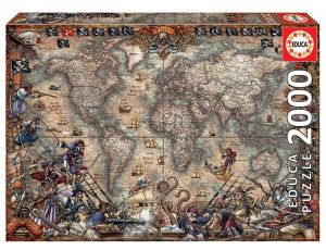 Puzzle Mapa Piratów 2000el Educa