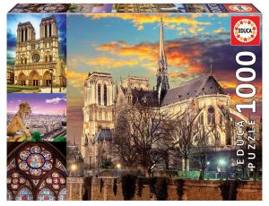 Puzzle Notre Dame Kolaż Educa 1000el
