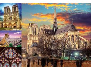 Puzzle Notre Dame Kolaż Educa 1000el - image 2
