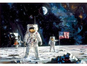 Puzzle Pierwszy Człowiek Na Księżycu Educa 1000el - image 2
