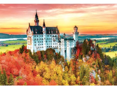 Puzzle Educa Jesień w Neuschwanstein Niemcy 1500el - 2