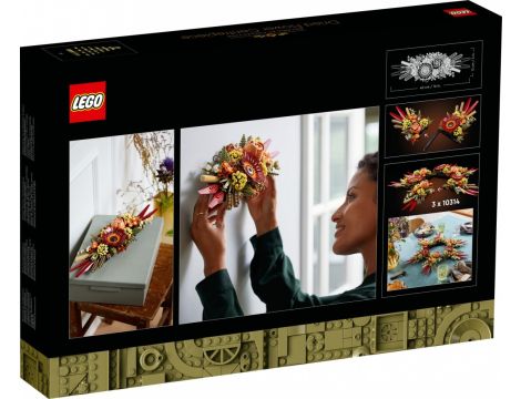 Klocki LEGO Icons Stroik Z Suszonych Kwiatów 10314 - 3