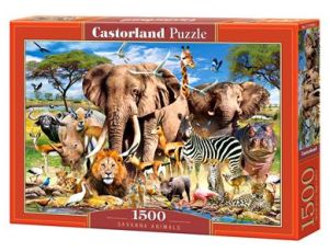 Puzzle Zwierzęta Sawanny 1500el Castorland