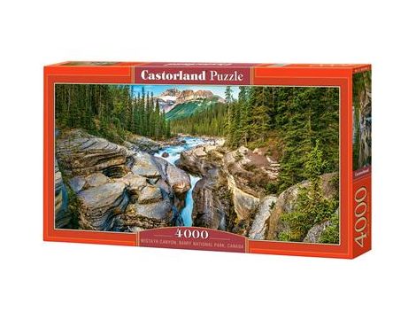 Puzzle Kanion Mistaya Park Narodowy Banff Kanada Castorland 4000el