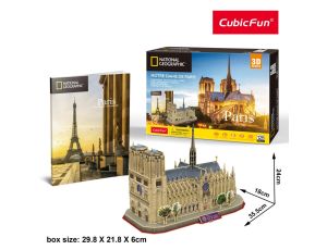 Puzzle 3D National Geographic Notre Dame od Cubic Fun