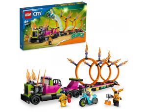Klocki LEGO City Wyzwanie Kaskaderskie - Ciężarówka I Ogniste Obręcze 60357 - image 2