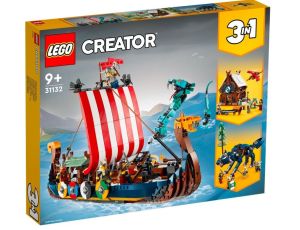 Klocki LEGO Creator Statek Wikingów I Wąż Z Midgardu 31132