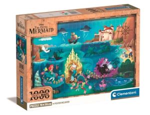 Puzzle Compact Disney Maps Little Mermaid Clementoni 1000el