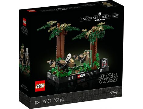 Klocki LEGO Star Wars Diorama: Pościg na ścigaczu przez Endor 75353