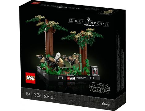 Klocki LEGO Star Wars Diorama: Pościg na ścigaczu przez Endor 75353 - 2