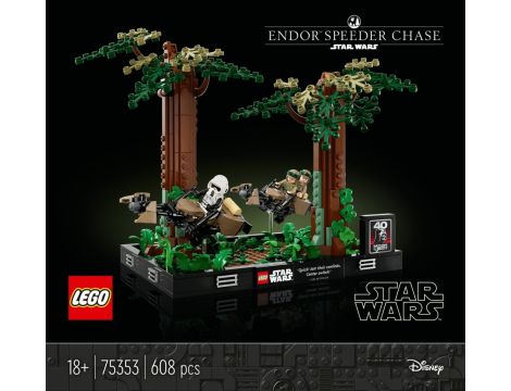 Klocki LEGO Star Wars Diorama: Pościg na ścigaczu przez Endor 75353 - 3