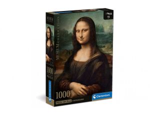 Puzzle Compact Museum Leonardo - Gioconda Clementoni 1000el