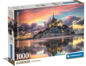 Puzzle Compact Le Magnifique Mont Saint-Michel Clementoni 1000el