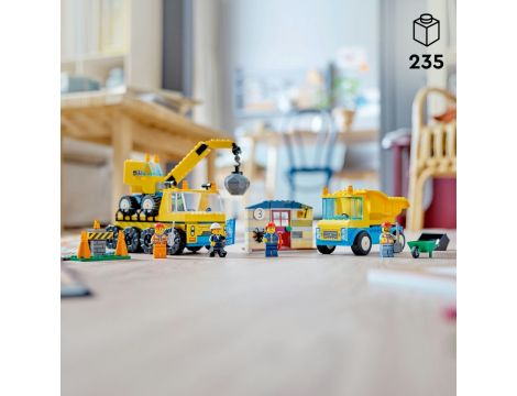 Klocki LEGO City Ciężarówki I Dźwig Z Kulą Wyburzeniową 60391 - 9