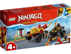 Klocki LEGO Ninjago Bitwa samochodowo-motocyklowa między Kaiem a Rasem 71789