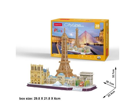 Puzzle 3D City Line Paris od Cubic Fun - 3