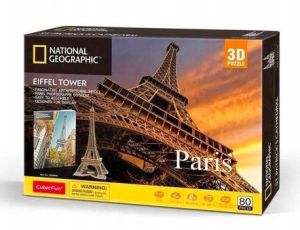 Puzzle 3D National Geographic Paryż Wieża Eiffla od Cubic Fun 80el