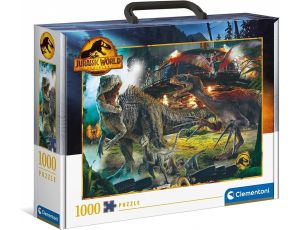 Puzzle Brief Case Jurassic World Clementoni 1000el