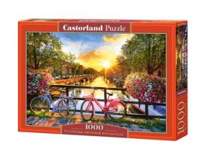 Puzzle Malowniczy Amsterdam Z Rowerami Castorland 1000el